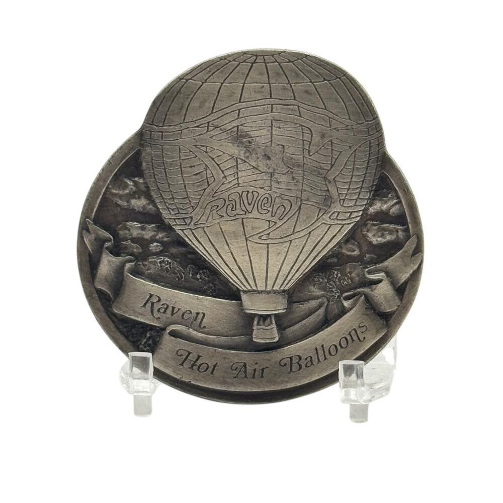 Bergamot Brass Works Hot Air Balloon Limited Edition Commemorative Belt Buckle